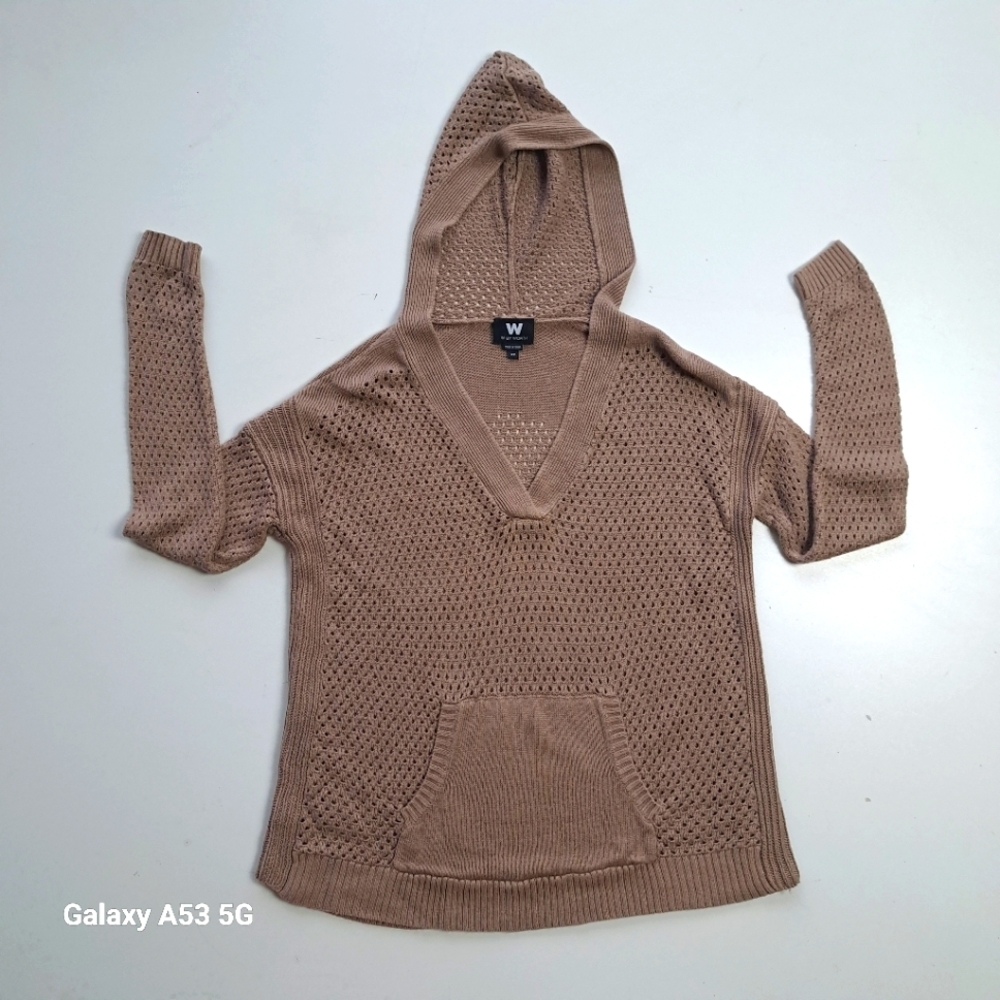 w‎ by worth Light brown hoodie size xp
